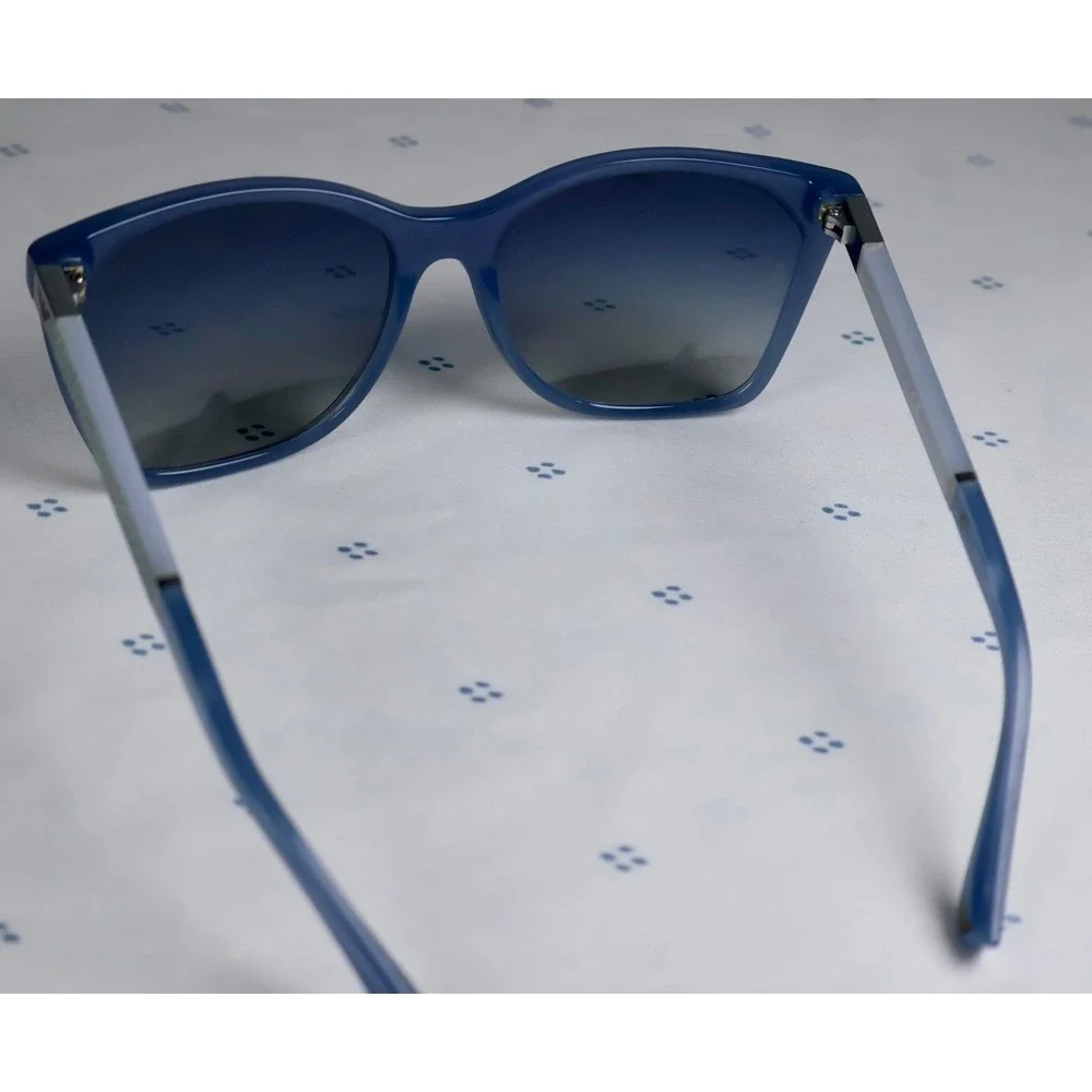 Emporio Armani EA 4075 5505/4L Blue Square Sunglasses Women 57-17-140